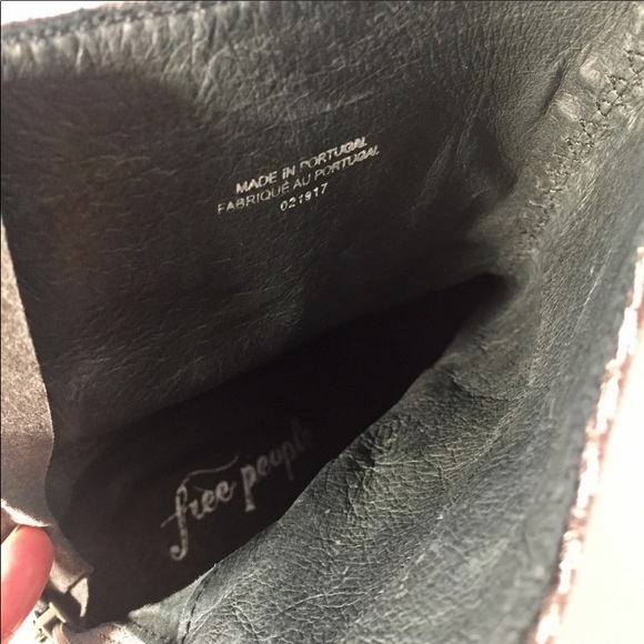 Free People 8 Cecile Velvet Gray Ankle Booties - Picture 7 of 9